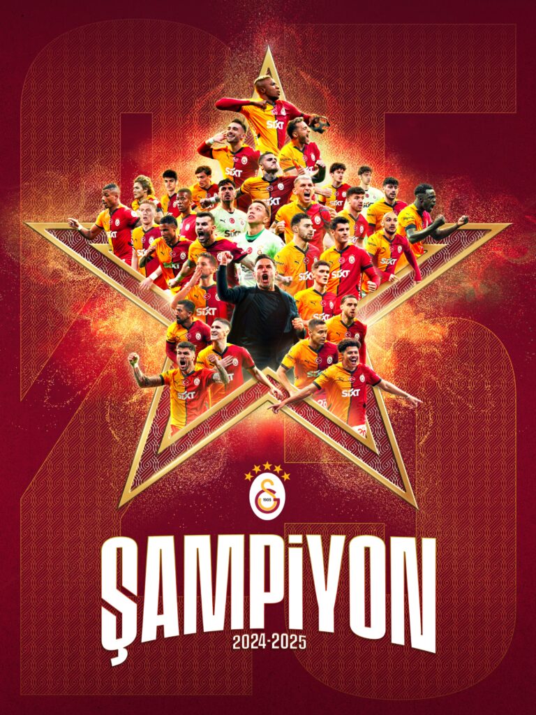 Üst Üste Üçüncü Zafer: Süper Lig’de Şampiyon Galatasaray