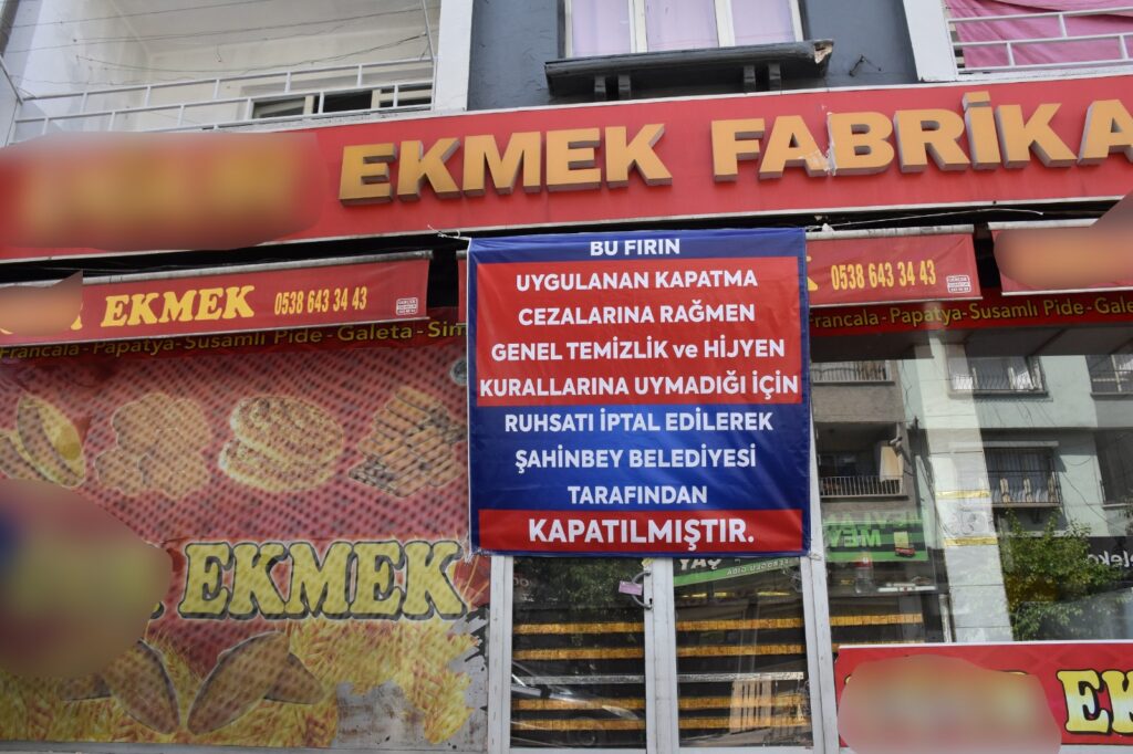 Gaziantep’te Halk Sağlığını Tehdit Eden Fırın Süresiz Kapatıldı
