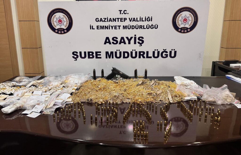 Gaziantep’te 18 Kilo Altın Çalındı, 4 Şüpheli Çatışma Sonrası Yakalandı!