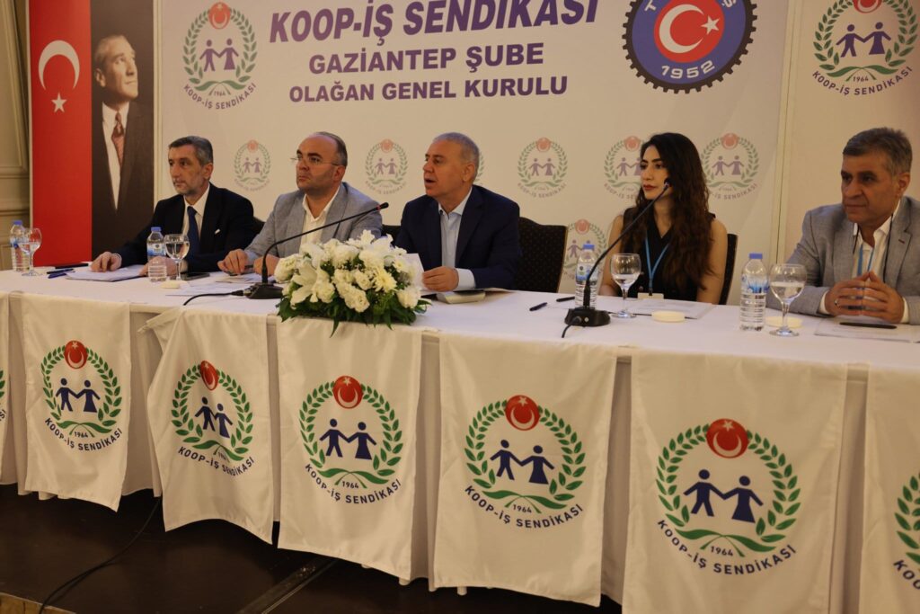 Koop-İş Gaziantep’te Kongre Heyecanı: Sarıca Güven Tazeledi