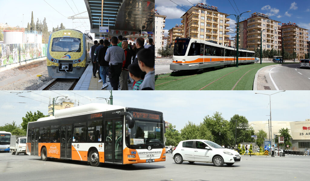 Gaziantep’te toplu taşıma 1 TL’nin altında kullanabilecek