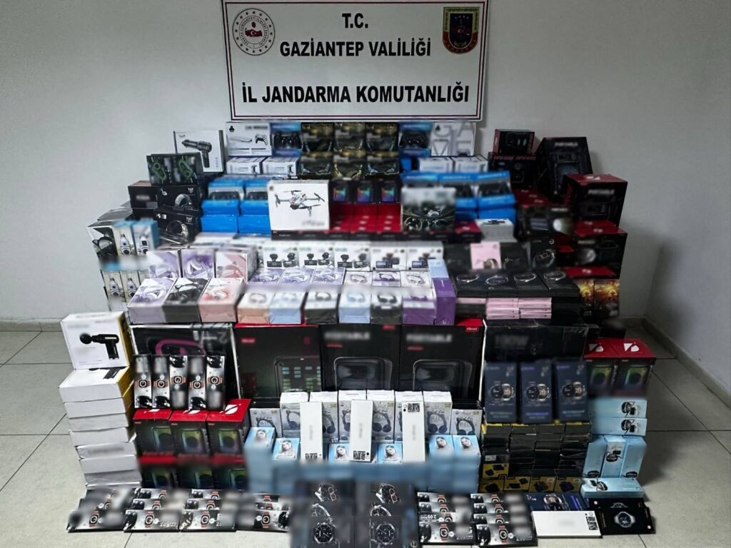 Gaziantep’te 3 milyon TL değerinde kaçak malzeme ele geçirildi