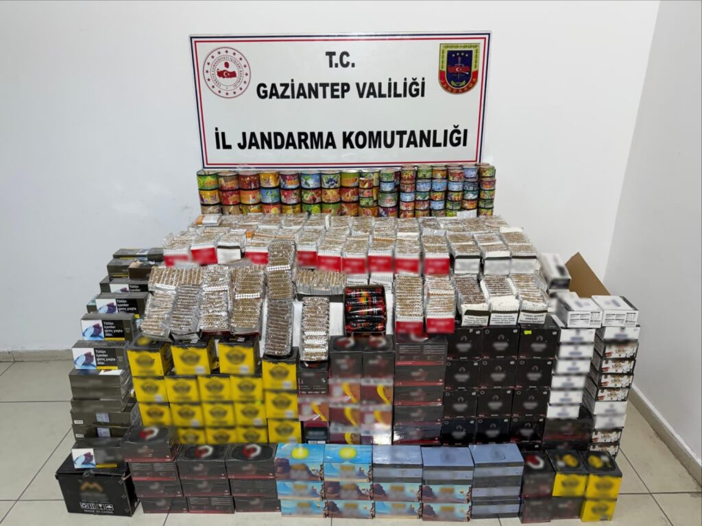 Gaziantep’te Büyük Kaçakçılık Operasyonu: 1,8 Milyon TL’lik Ürün Ele Geçirildi