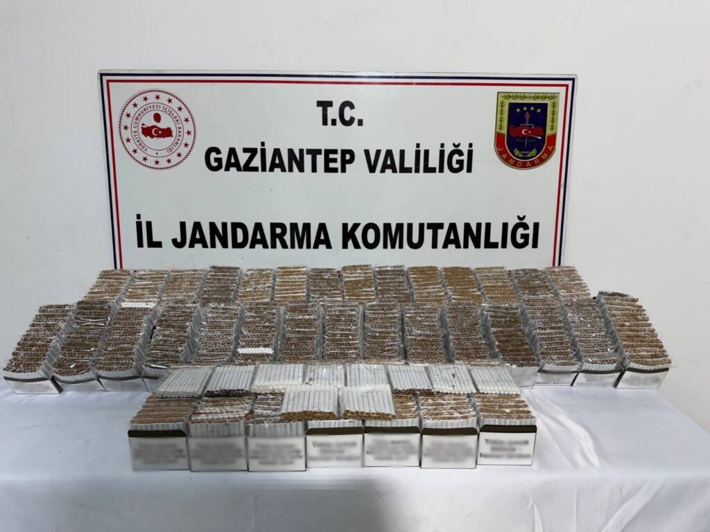 Gaziantep’te kaçakçılık operasyonu: 12 bin 200 makaron ele geçirildi